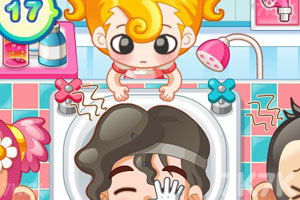 洗发店游戏